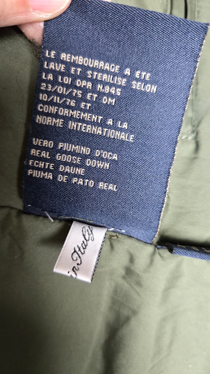 빈티지 이태리 메이드 다운퍼자켓 상품이미지8