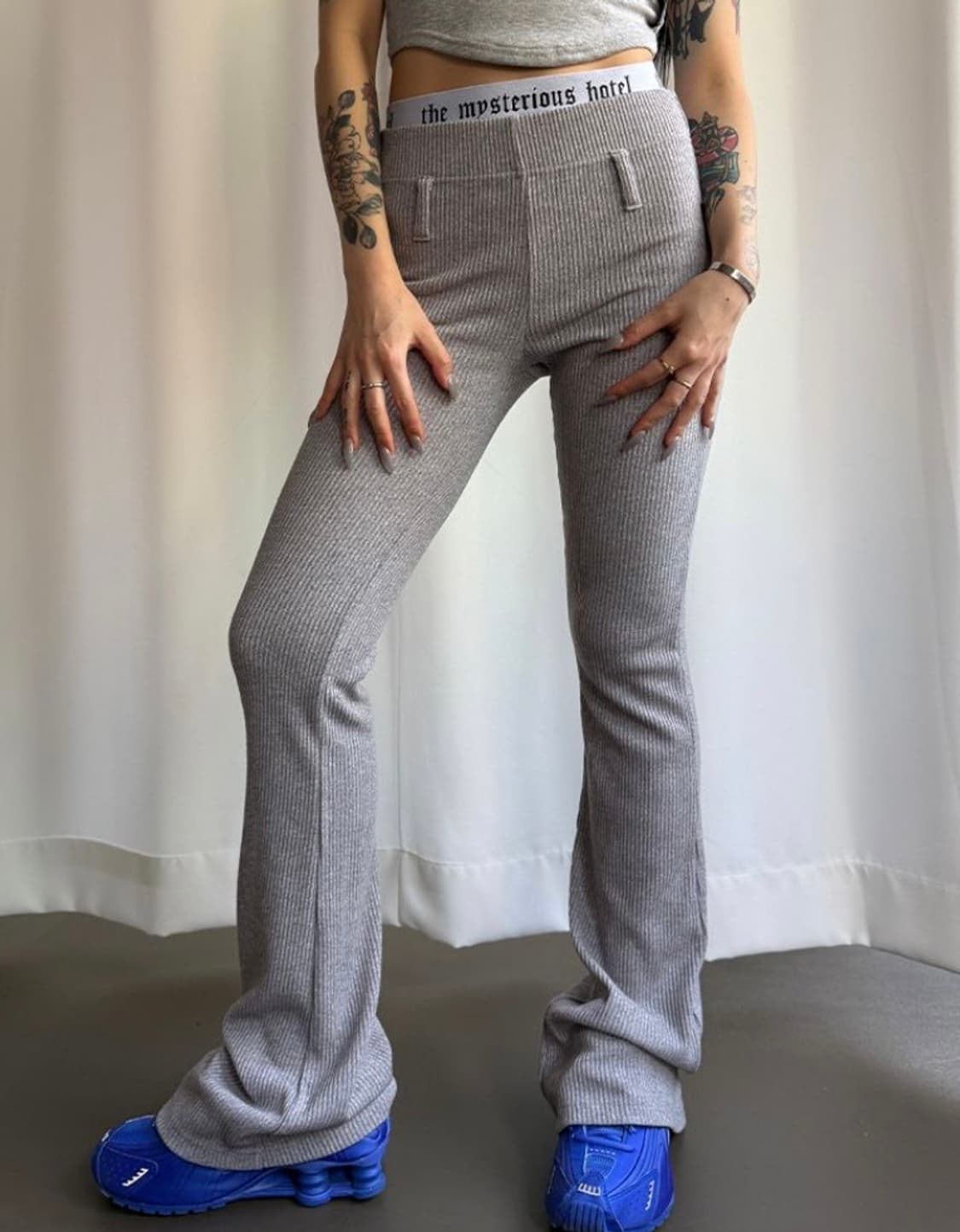 더미스테리어스호텔 벨티드 부츠컷 팬츠 상품이미지1