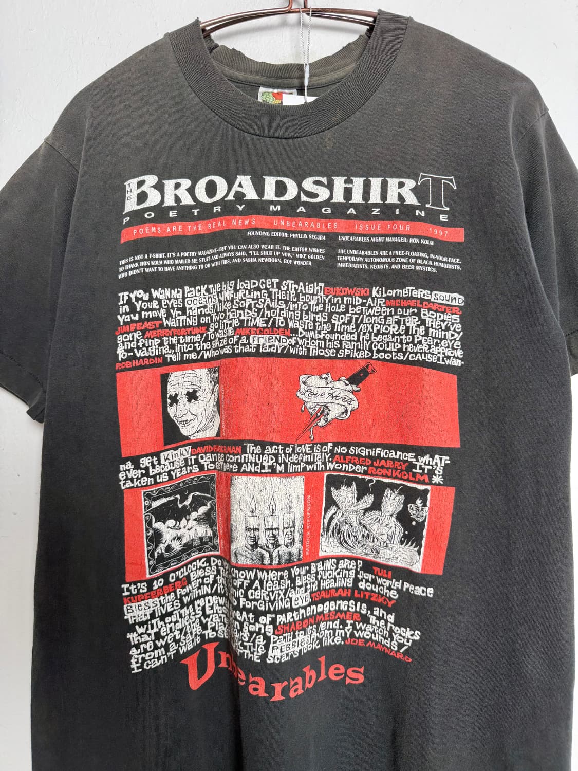 90s Broadshirt Poetry Magazine 티셔츠 상품이미지2