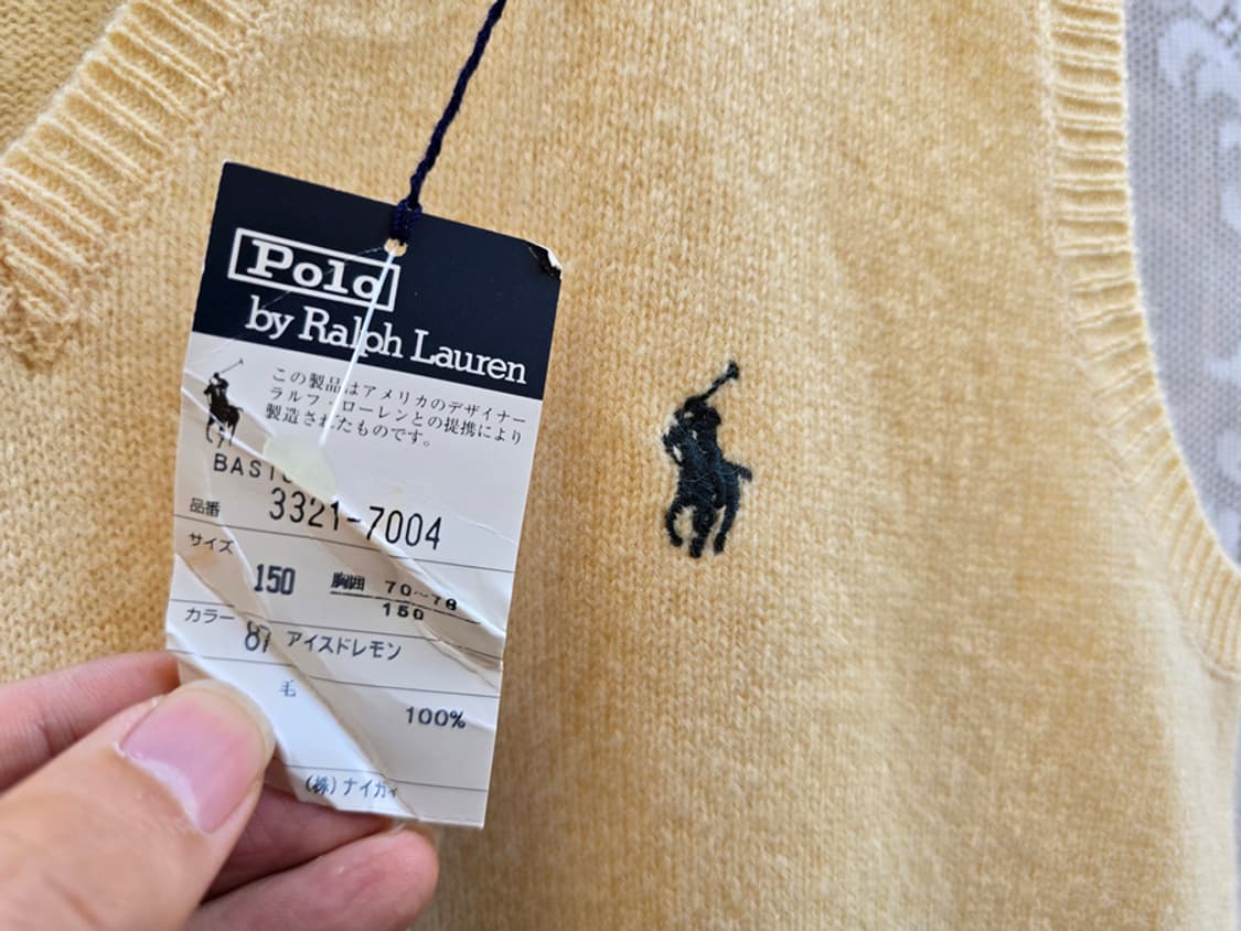 90s 랄프로렌 폴로 울 베스트 상품이미지3