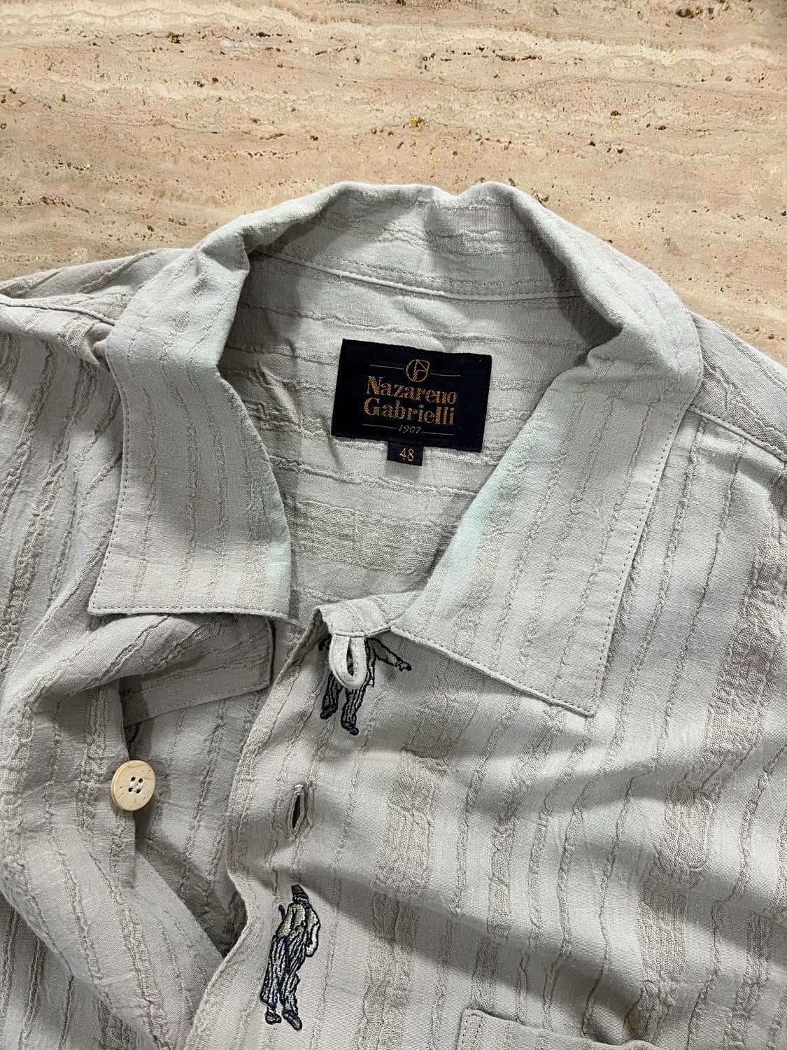80s 나자레노 가브리엘리 빈티지 셔츠 상품이미지3