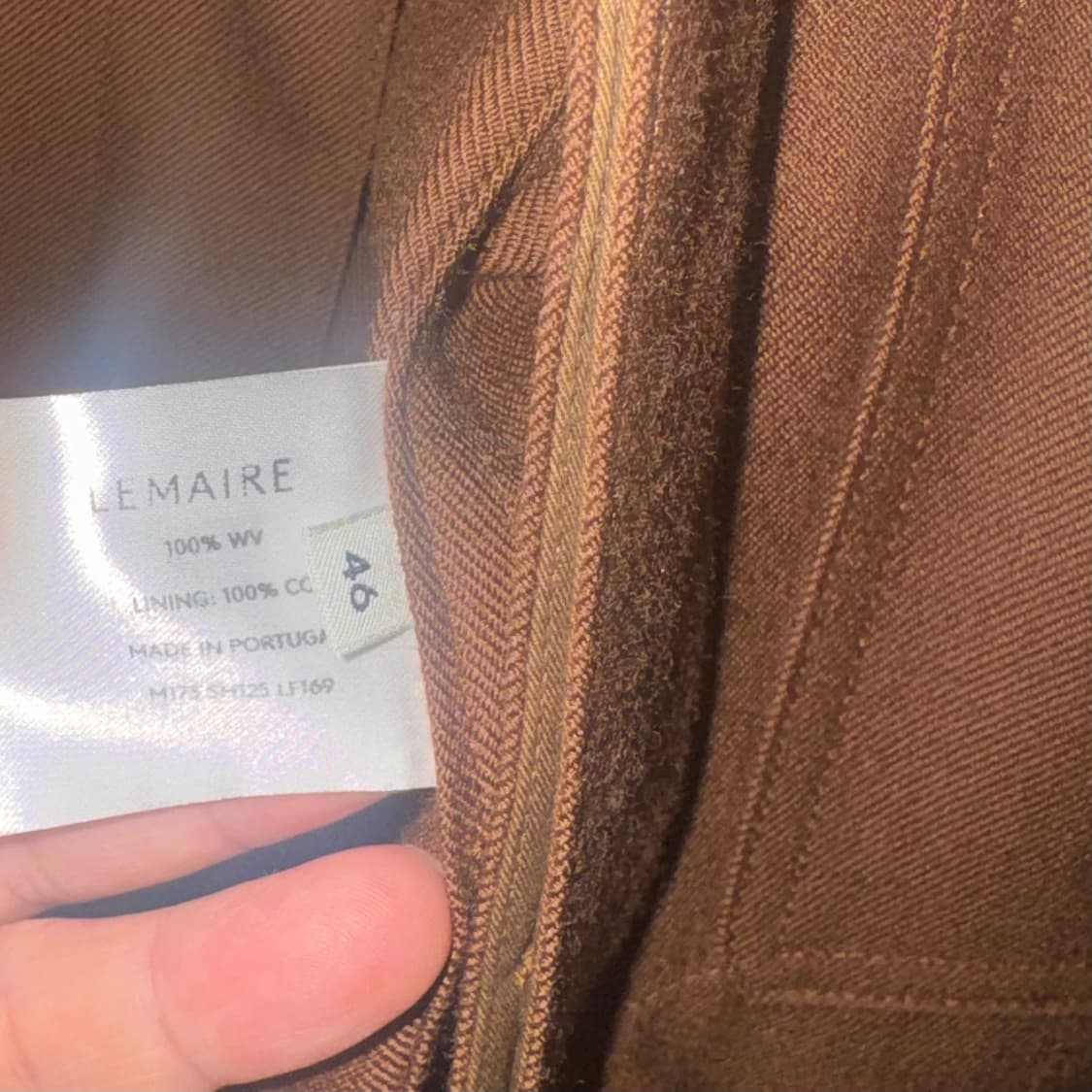 르메르 울 히드포켓 브라운 자켓 상품이미지5