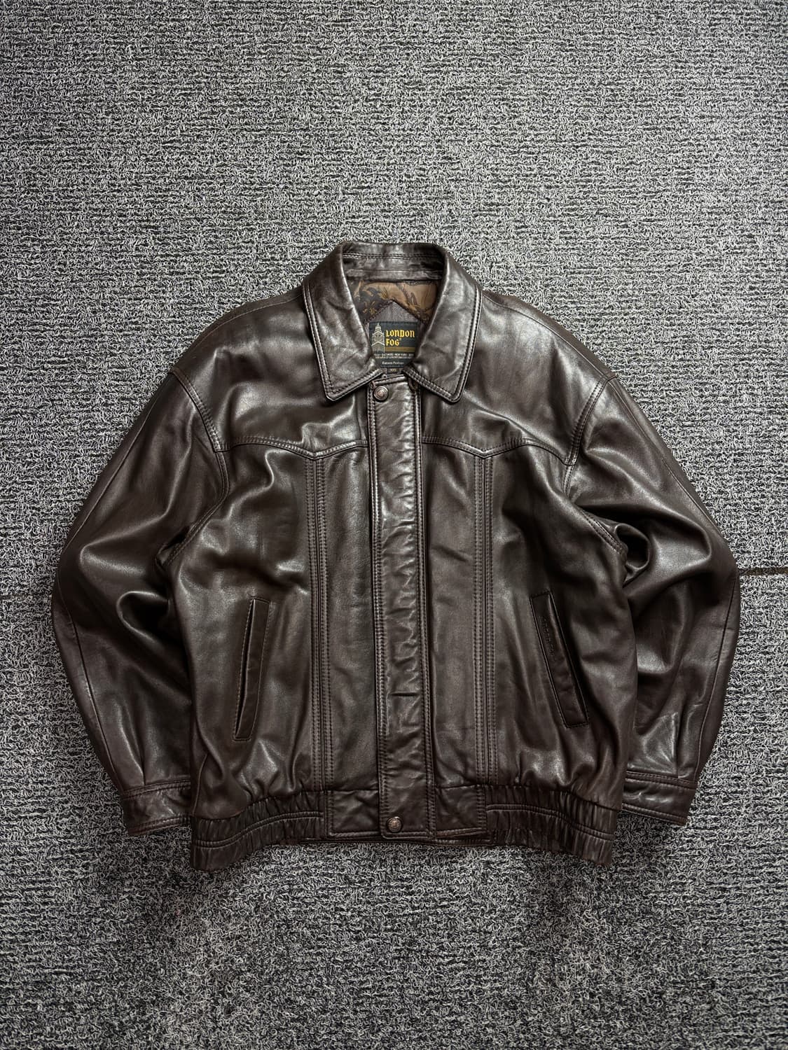 런던포그 아카이브 양가죽 봄버 레더 자켓 2534 상품이미지2