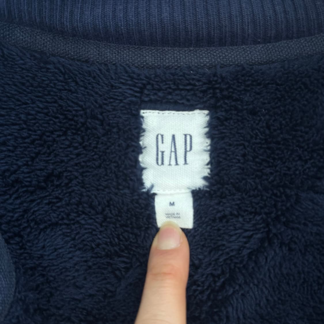 Gap 갭 기모 네이비 후드집업  상품이미지5