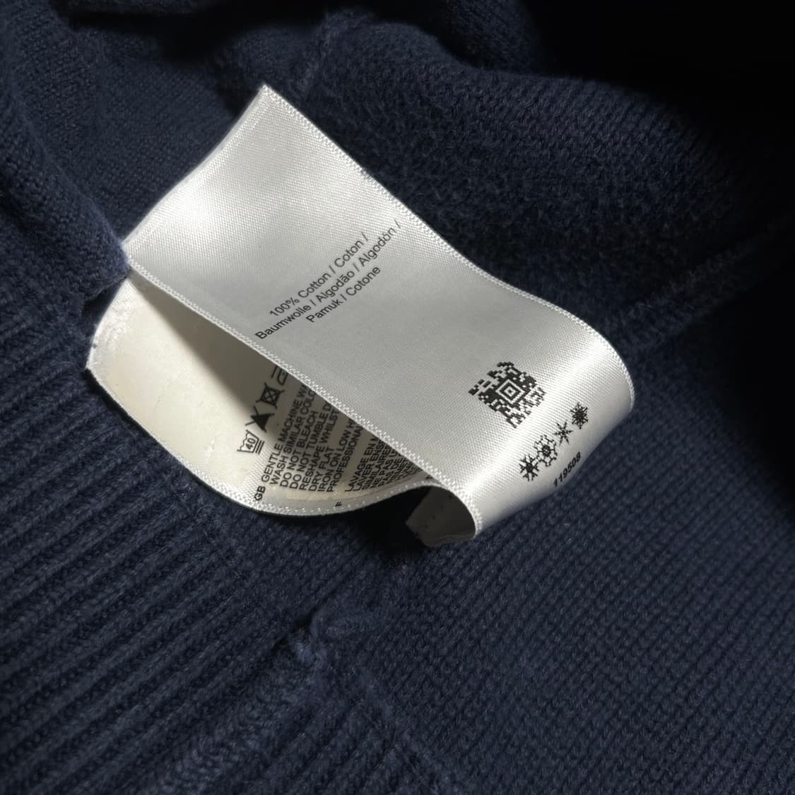 [M] Fredperry 프레드페리 미드웨이트 코튼 니트 집업 자켓 상품이미지6