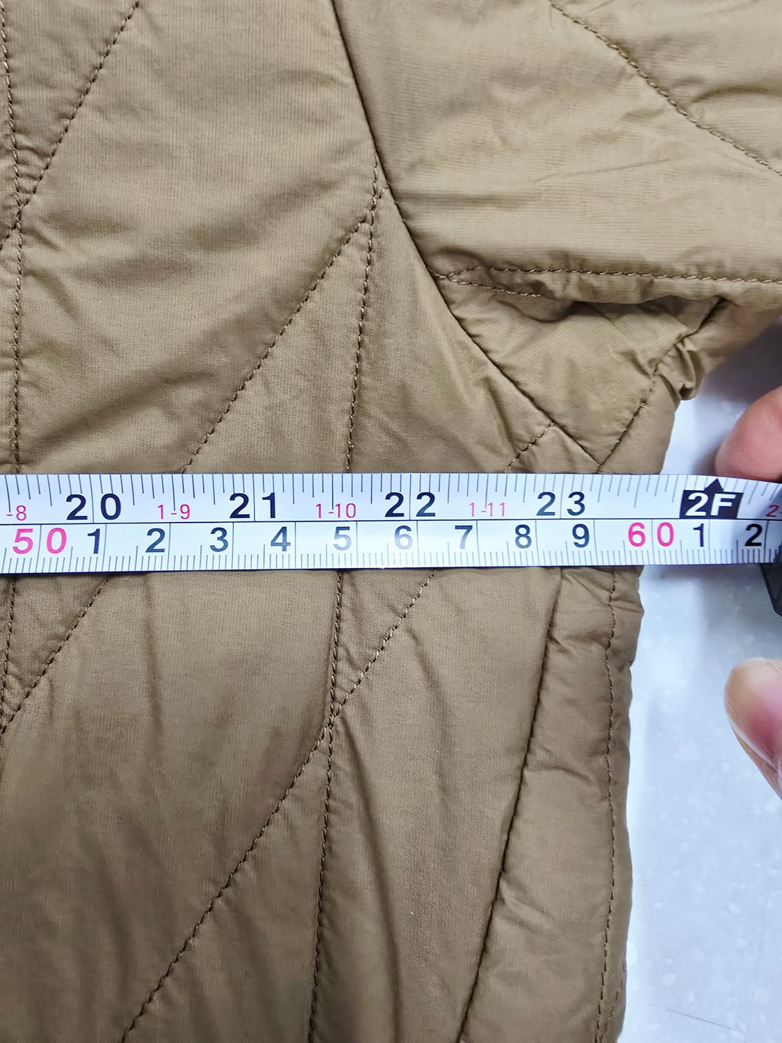 유니클로 다이아 퀼팅 자켓 브라운L 상품이미지7