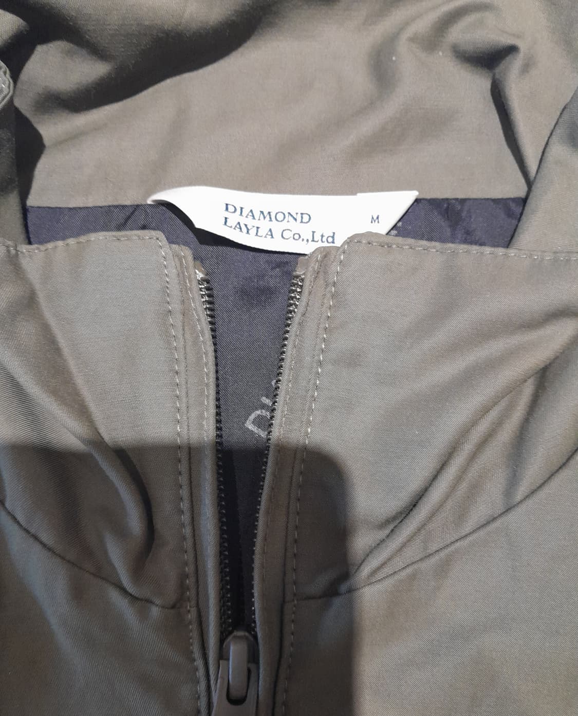 💥다이아몬드레이라 배색 자켓 카키 (M) 상품이미지5