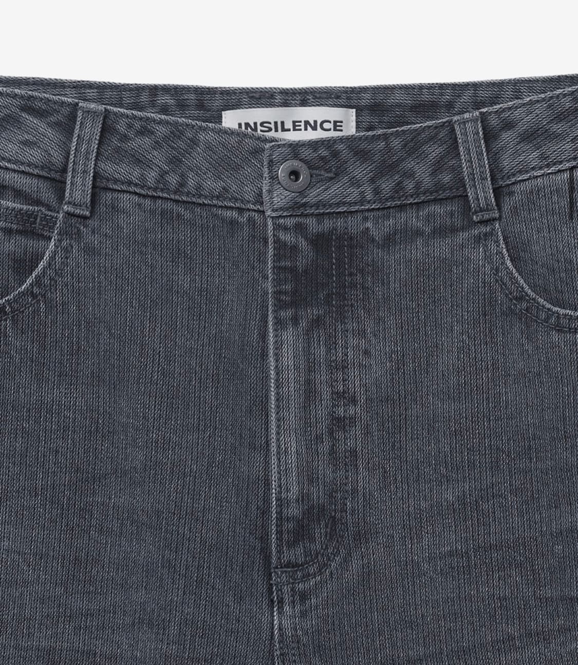 인사일런스 체인트윌 벌룬핏 데님 팬츠 WASHED BLACK M사이즈 상품이미지5