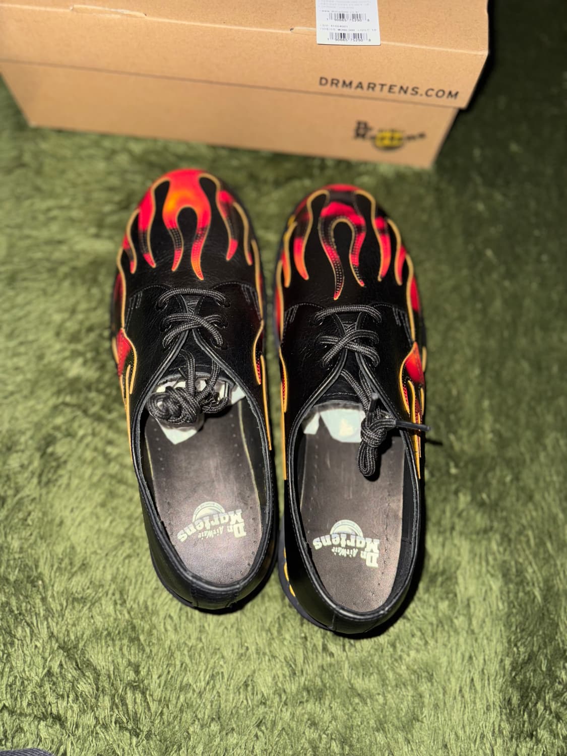 [290] 닥터마틴 1461 플레임 그래픽 블랙 상품이미지3