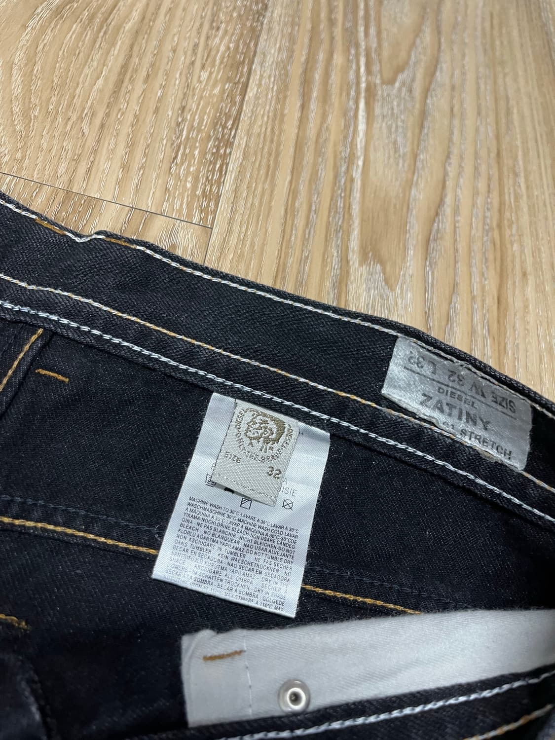 디젤 자티니 흑청바지 33 상품이미지7