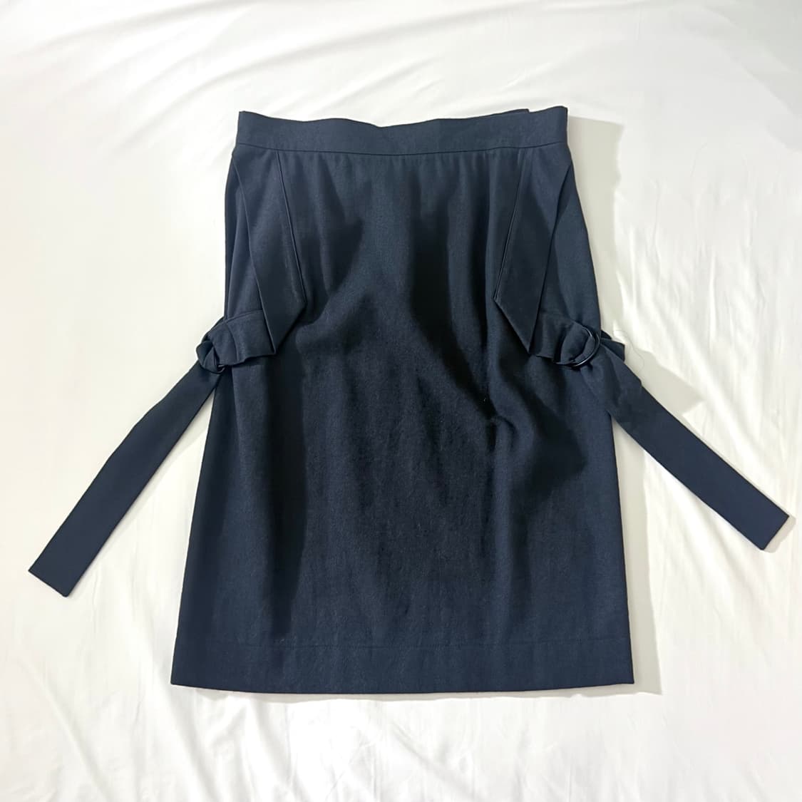 40 비비안웨스트우드 벨트 리본 그레이 미디스커트 긱시크 상품이미지3