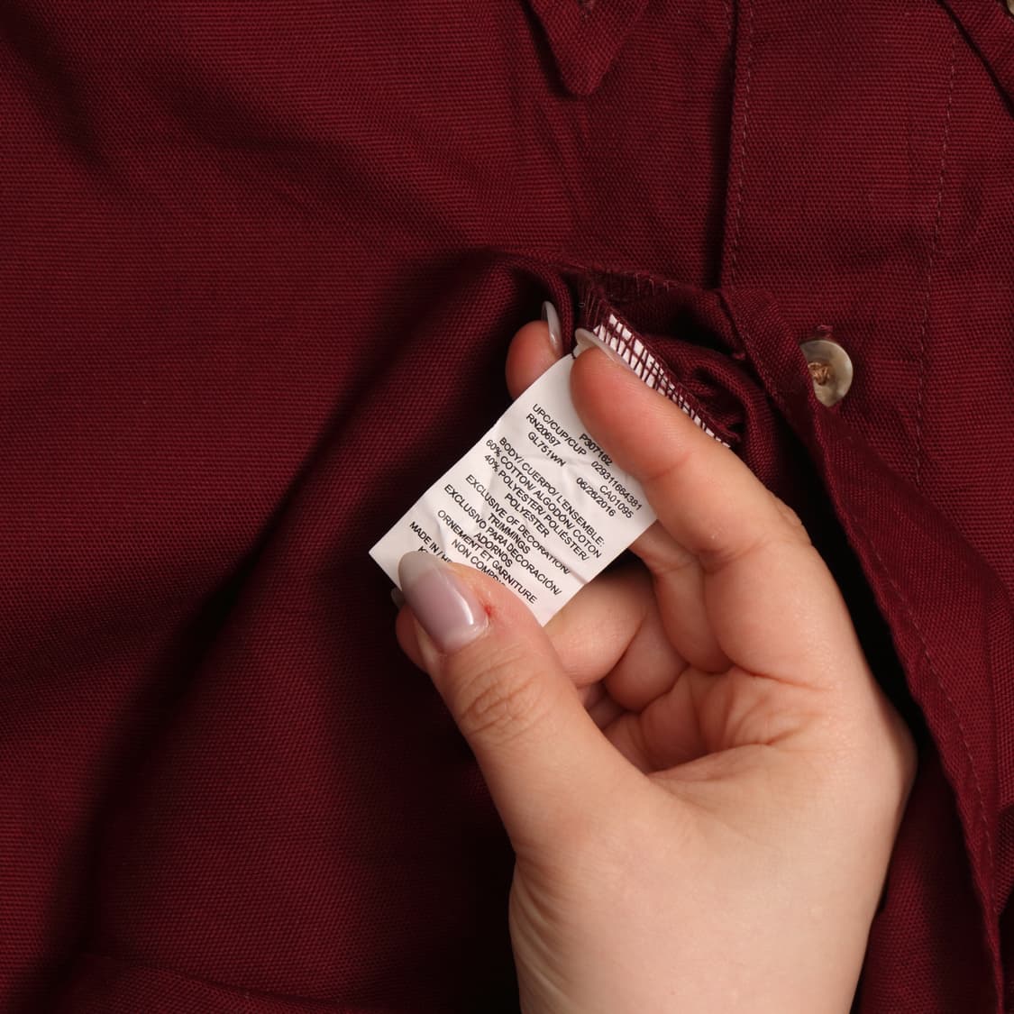 디키즈 워크셔츠 버건디 A1588 상품이미지4