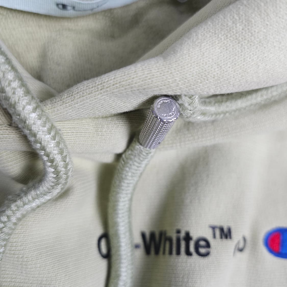 오프화이트x챔피온 후드티 XS 상품이미지7