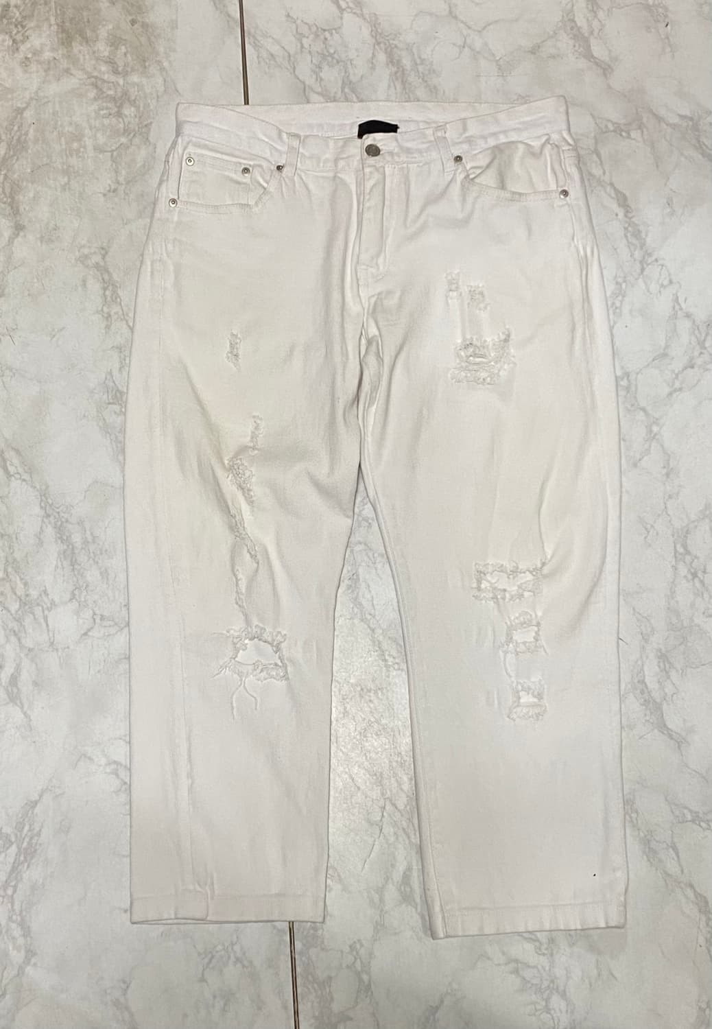 생로랑 빈티지 화이트진 청바지 36인치 상품이미지1