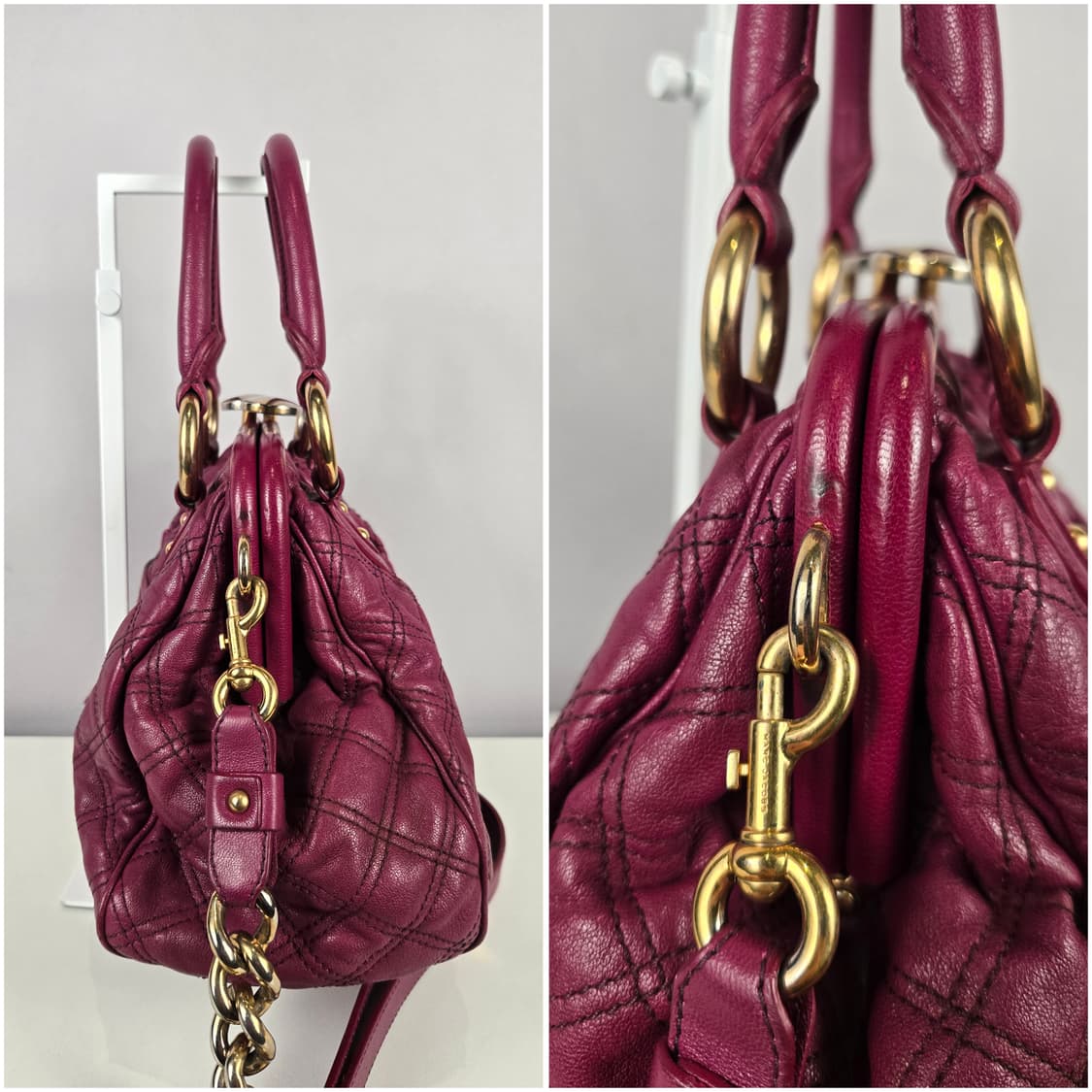 마크제이콥스 스탐백 미듐 퀼팅 체인 숄더백 가방 정품 마크 제이콥스 스탐 상품이미지4