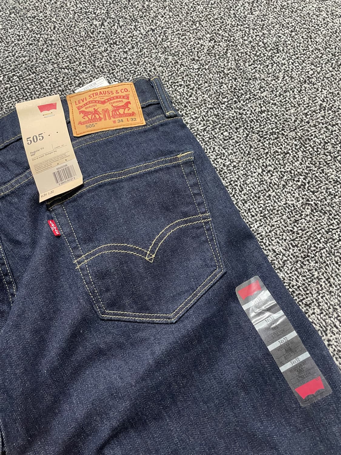 빈티지9. 리바이스 505 레귤러 스트레이트핏 데님 (다크 인디고) 상품이미지2