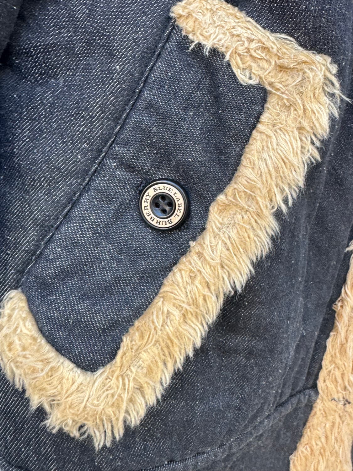 버버리 블루라벨 투웨이 시어링자켓 상품이미지6