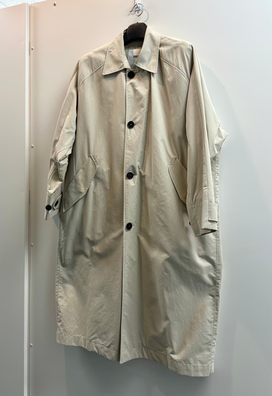 시스템옴므 오버사이즈 트렌치 코트 (베이지, L/100) 상품이미지4