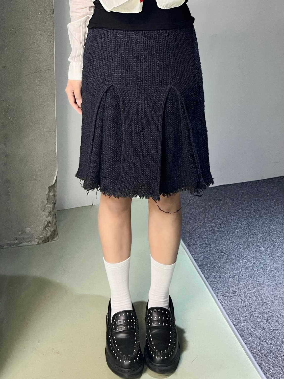 프라다 네트 울 스커트 상품이미지1