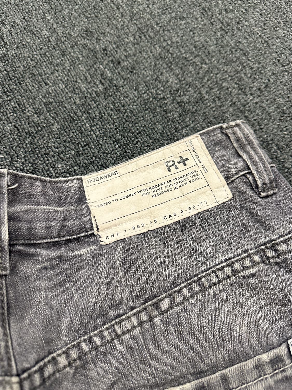 34) ROCAWEAR 로카웨어 그레이 데님팬츠 올드스쿨 힙합팬츠 상품이미지6