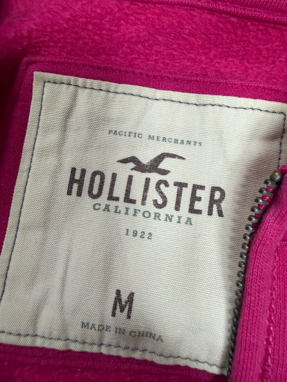 홀리스터 핑크 후드집업 m 상품이미지3