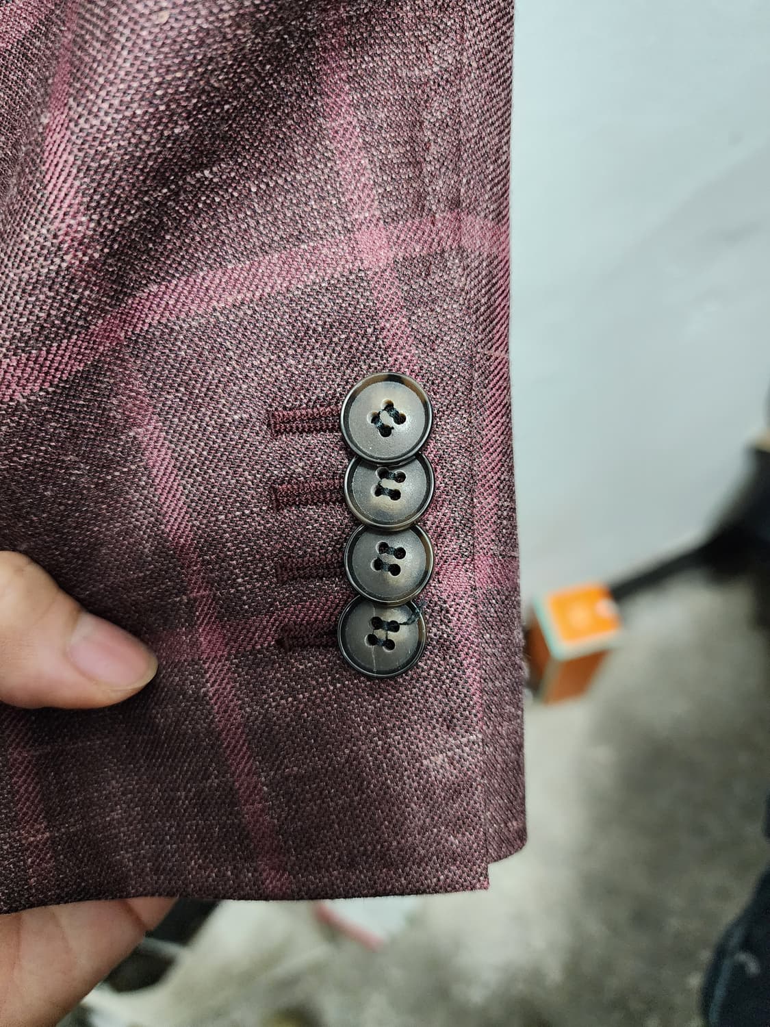 수트서플라이 실크,린넨,모직 혼용 블레이저 상품이미지3