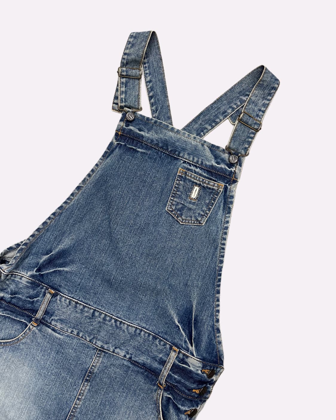 frill detail denim overall 상품이미지2