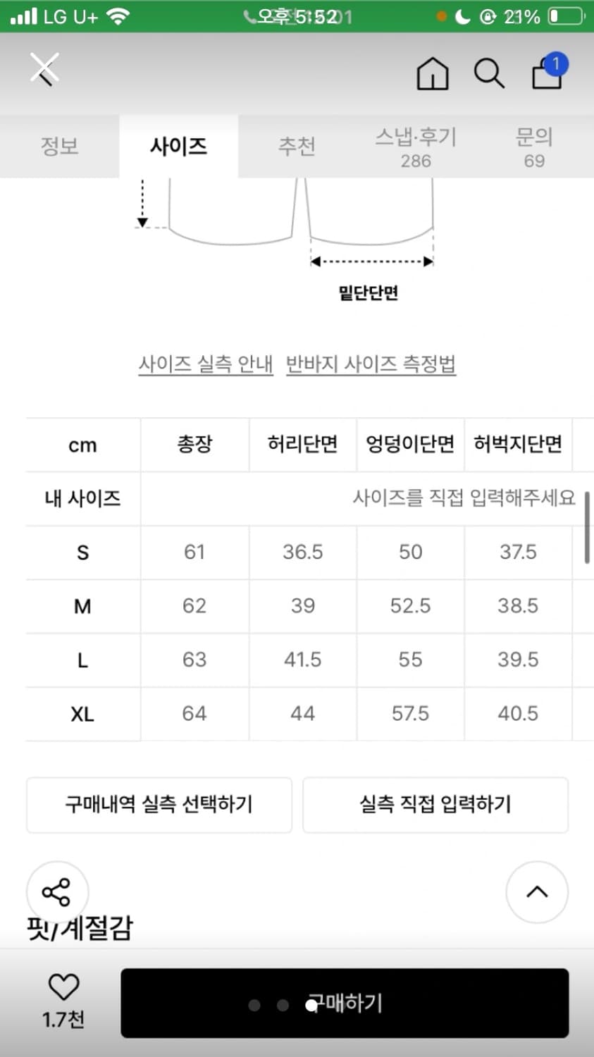 디엔에스알 버뮤다 팬츠 팝니다 상품이미지3