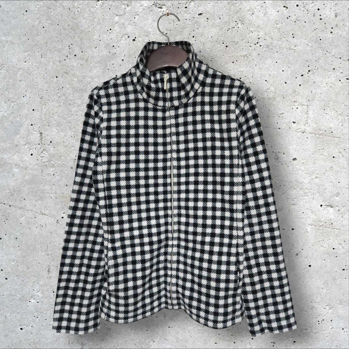 유니클로 체크 플리스 집업 (90/S) 상품이미지1