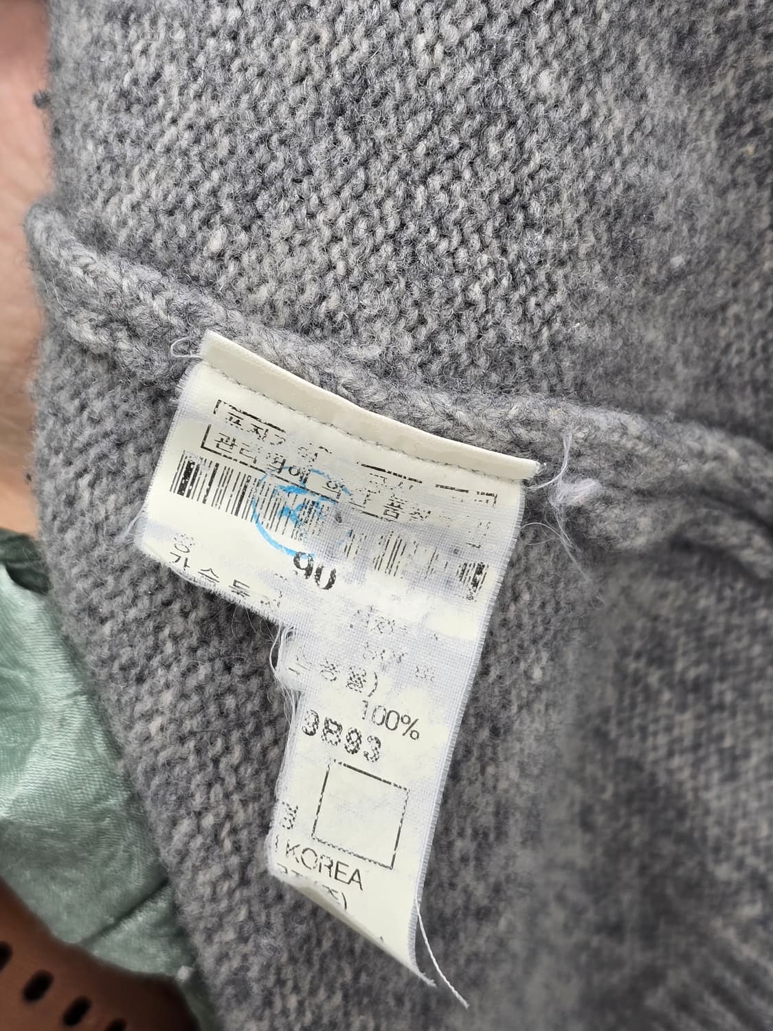 빈폴 여성용 그레이 후드 울 니트 상품이미지7