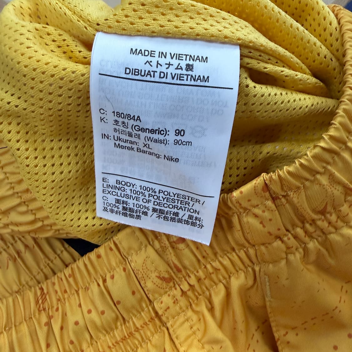 (XL)나이키 Nike 페이즐리 패턴 반바지(옐로우) 상품이미지3