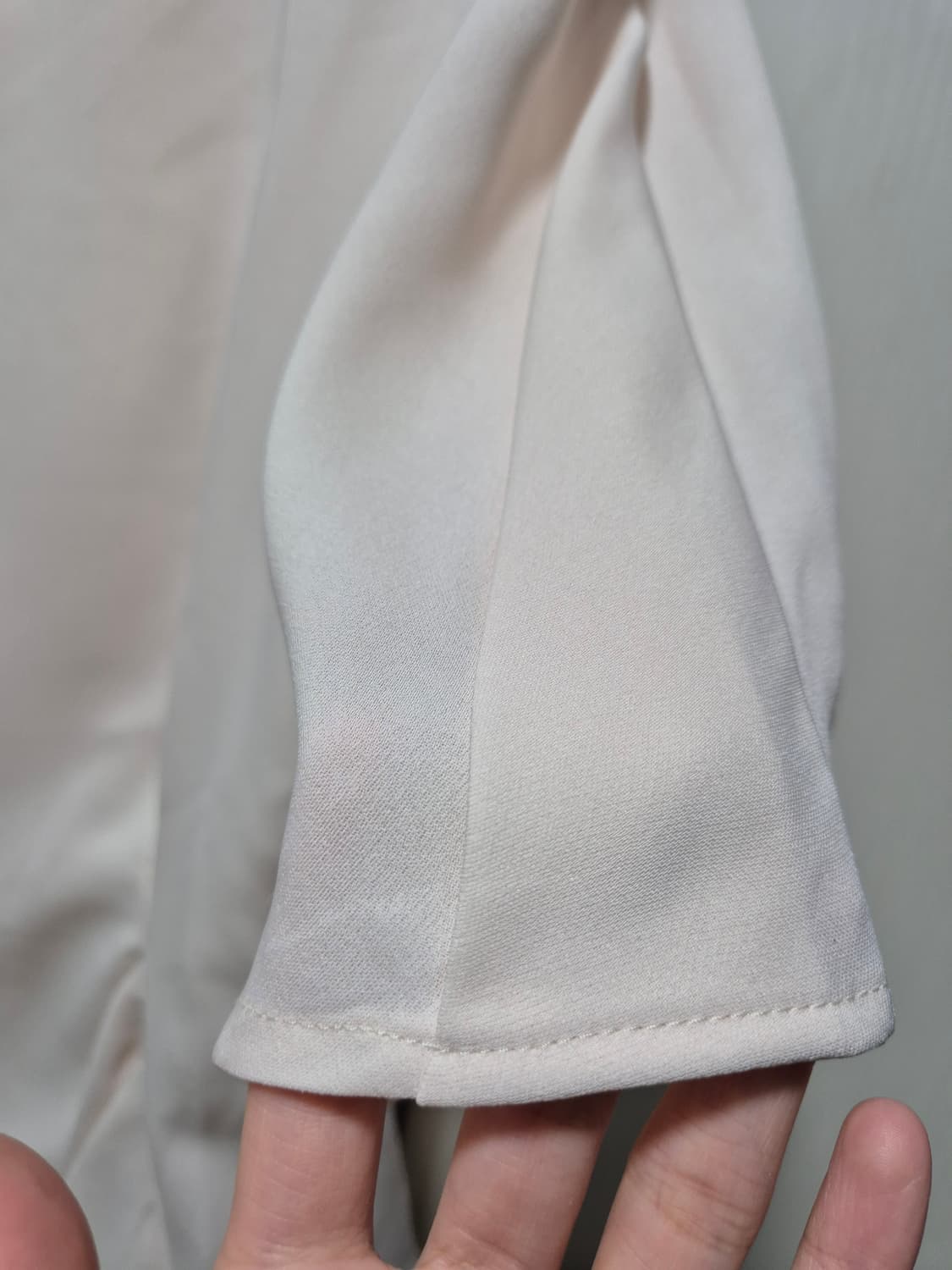 (타임세일)(새상품)Day  블라우스 페플럼 아이보리핑크 반팔 상품이미지3