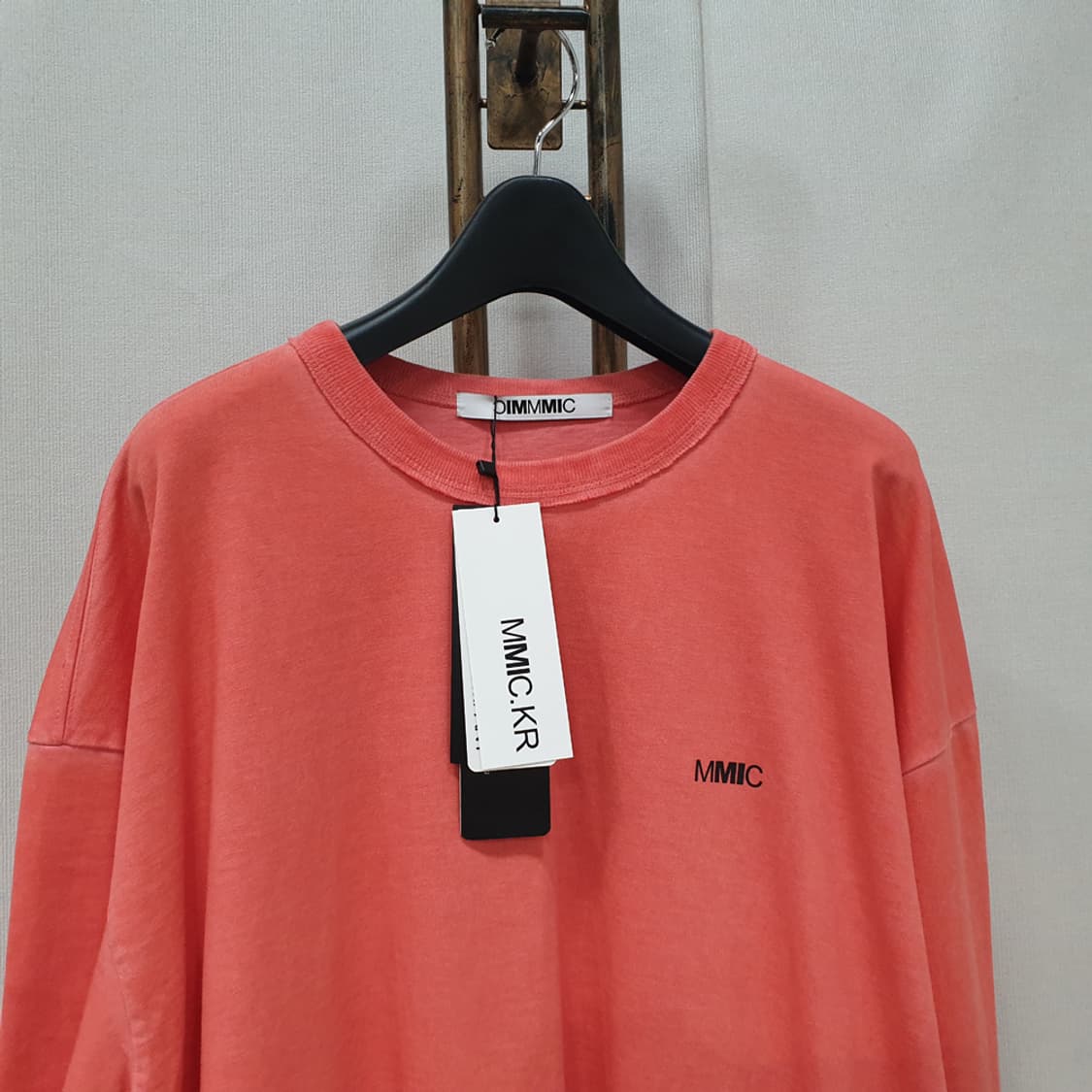 MMIC 오버핏 가먼트다잉 슬리브티 XL 상품이미지2