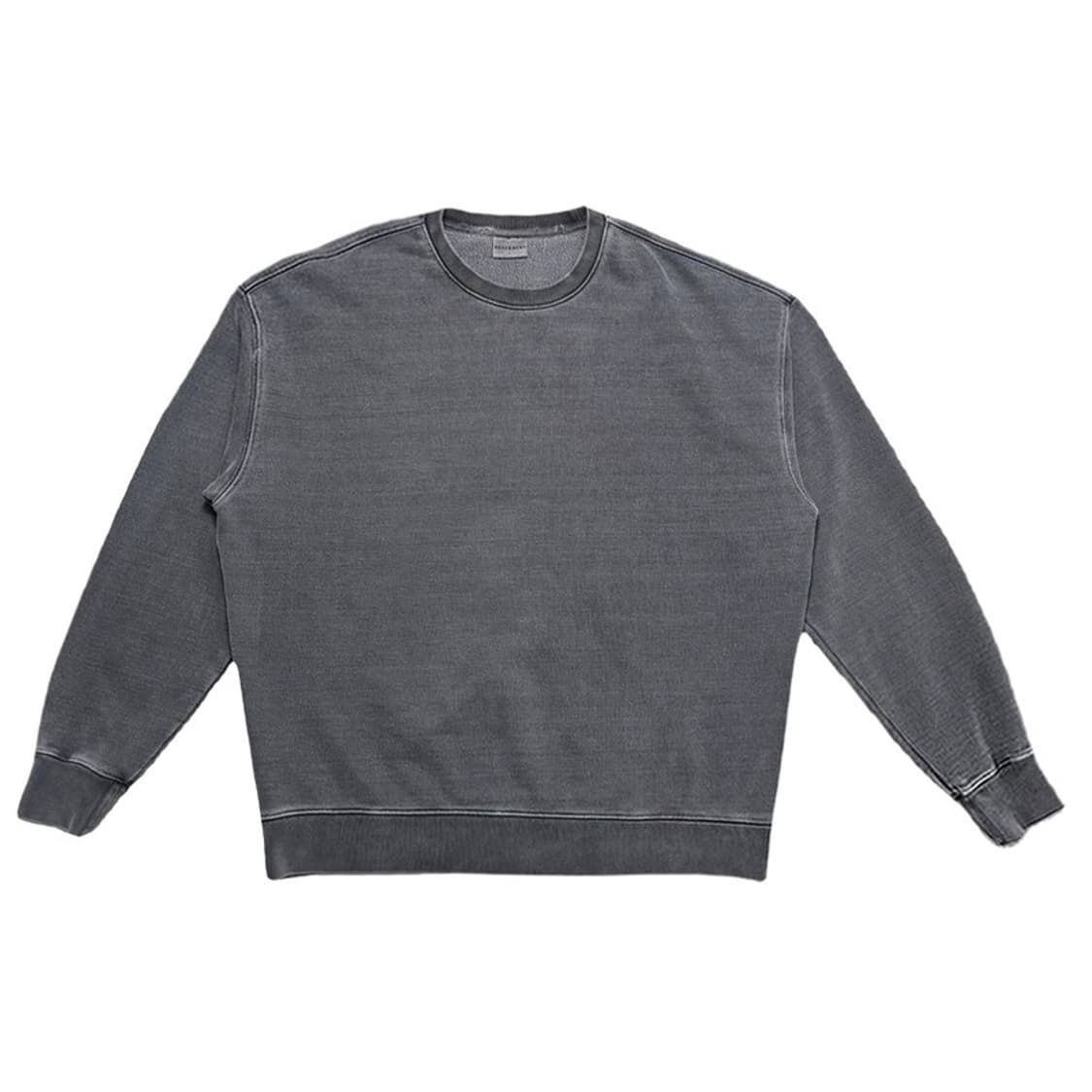 SOVERMENT 피그먼트 워싱 맨투맨 차콜 L 상품이미지1