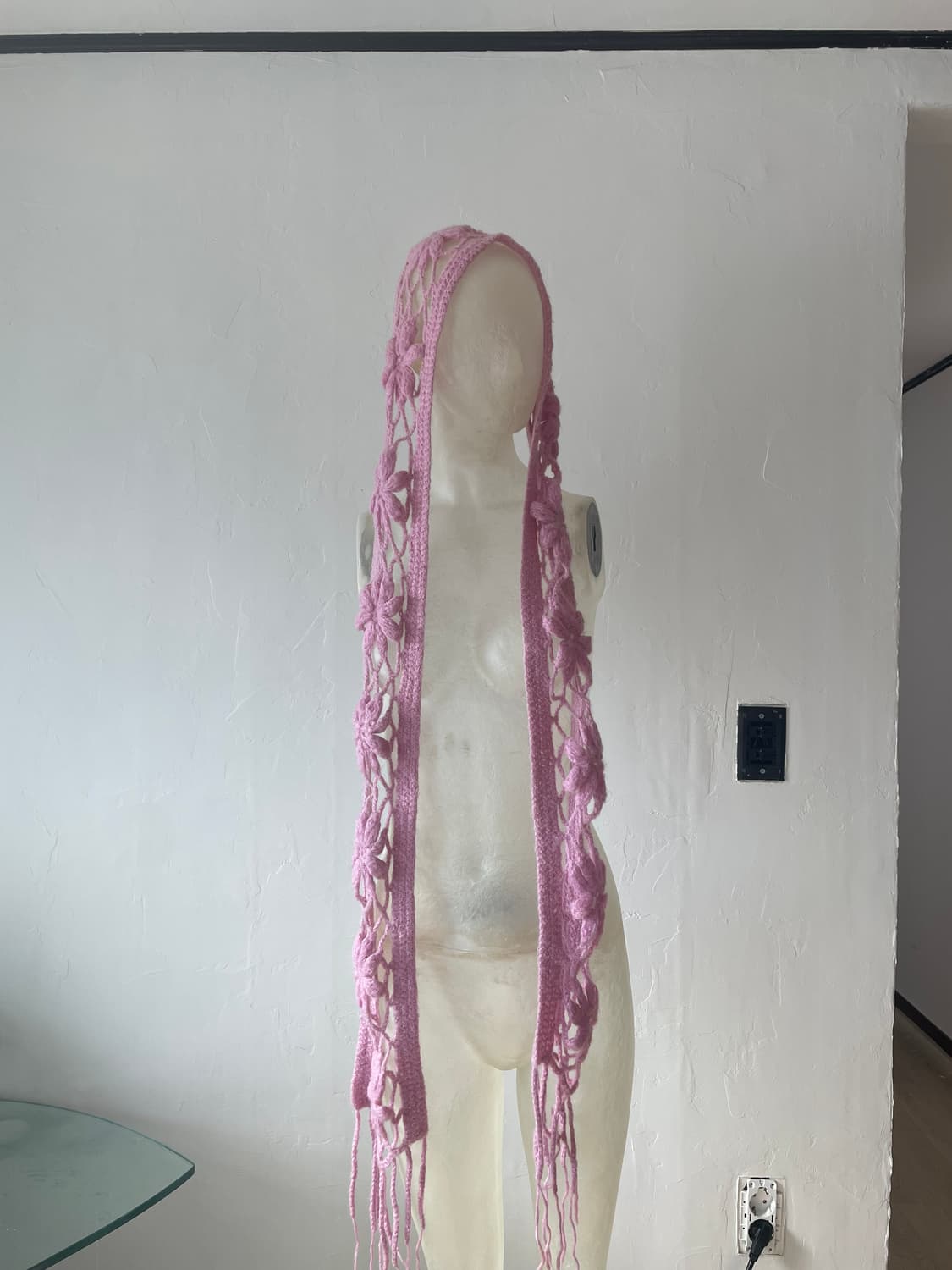 빈티지 크로쉐 비니+목도리 상품이미지8