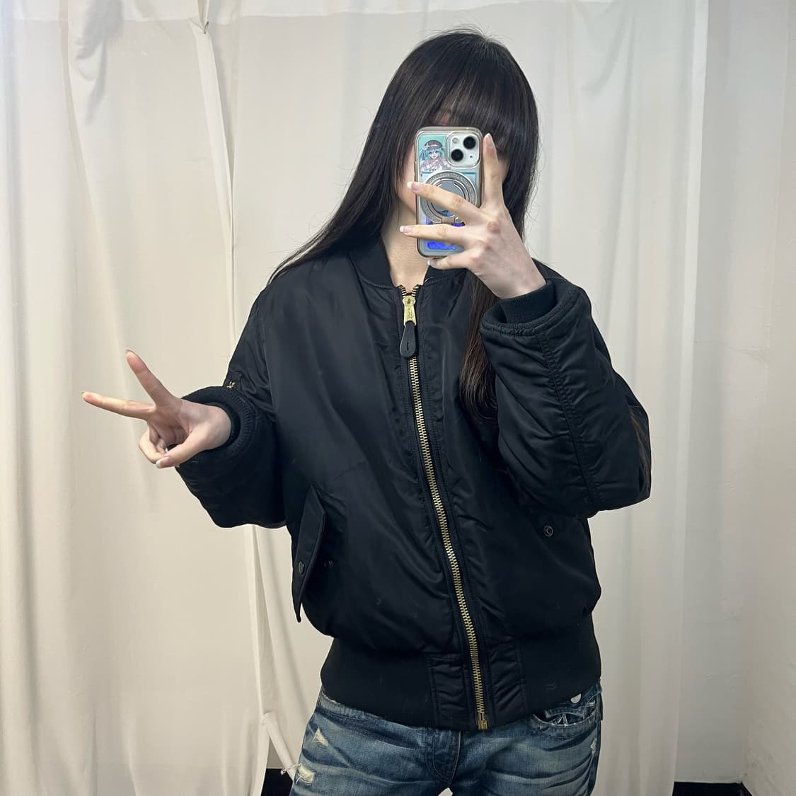 Alpha Industries reversible black MA-1 상품이미지2