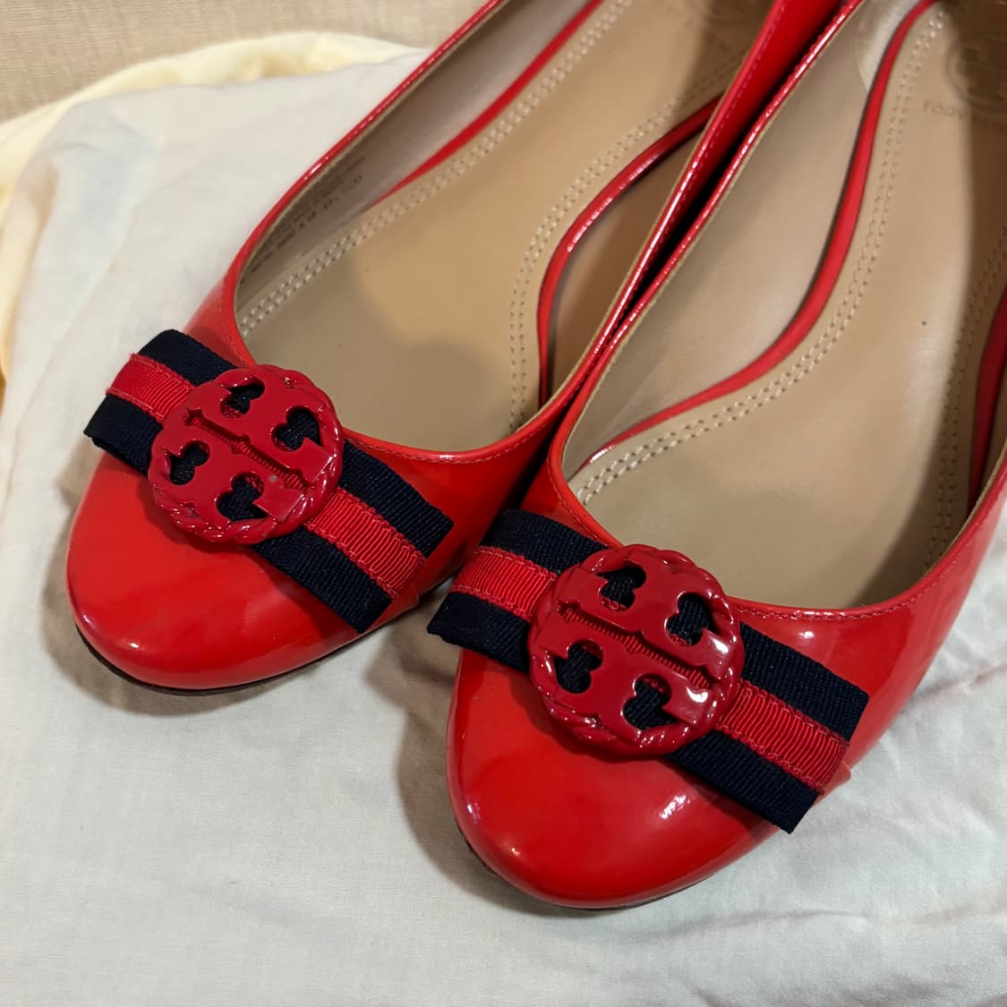 토리버치 레드 네이버 플랫슈즈 240-245 상품이미지2