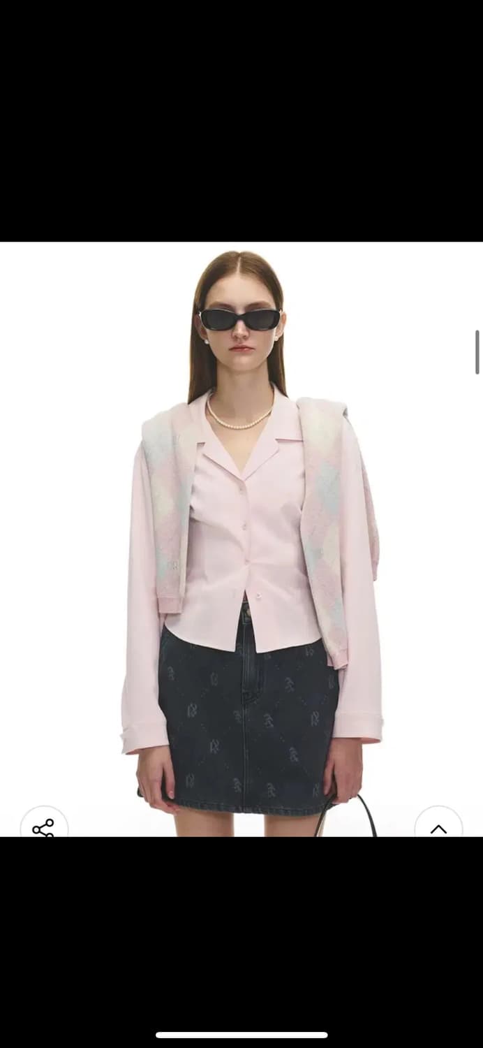 그로브 베로 블라우스 핑크 상품이미지3