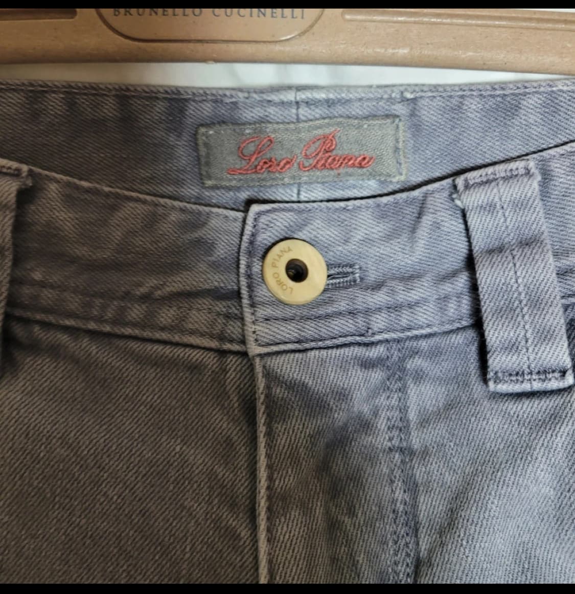 로로피아나(Loro Piana) 남성 회색 청바지 상품이미지2
