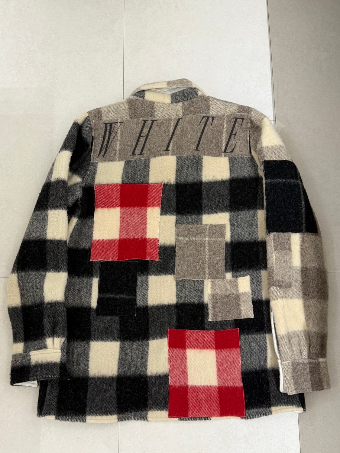 오프화이트 off-white 라나 울 패턴 셔츠 상품이미지4