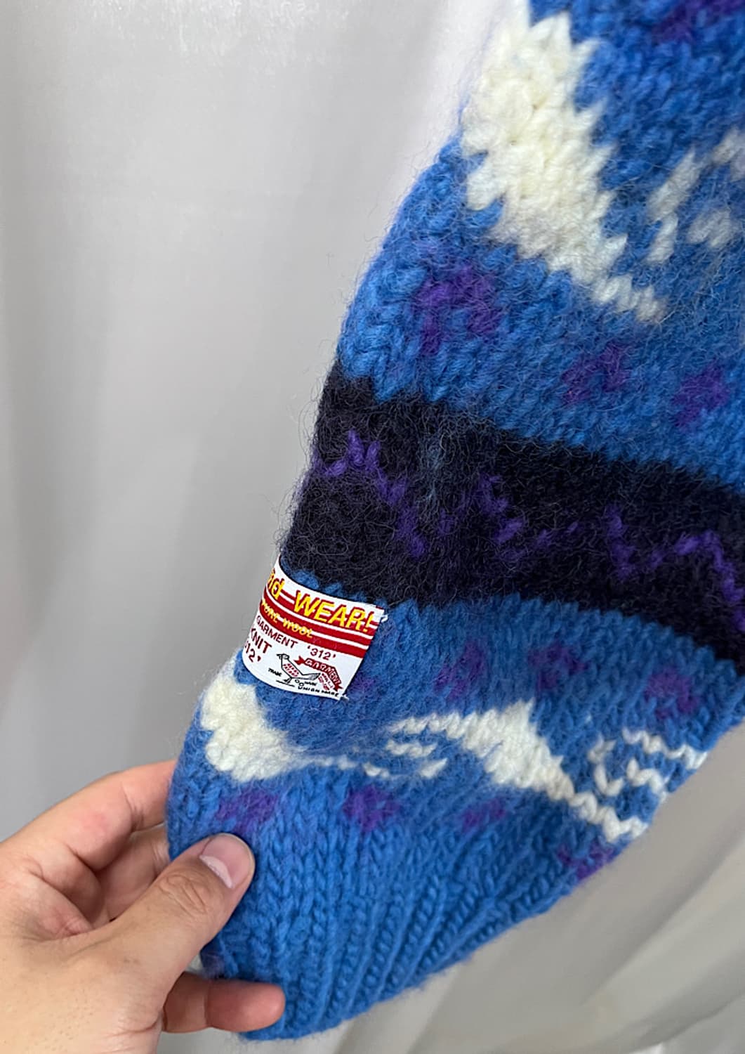 Garment heavy wool cardigan  상품이미지5