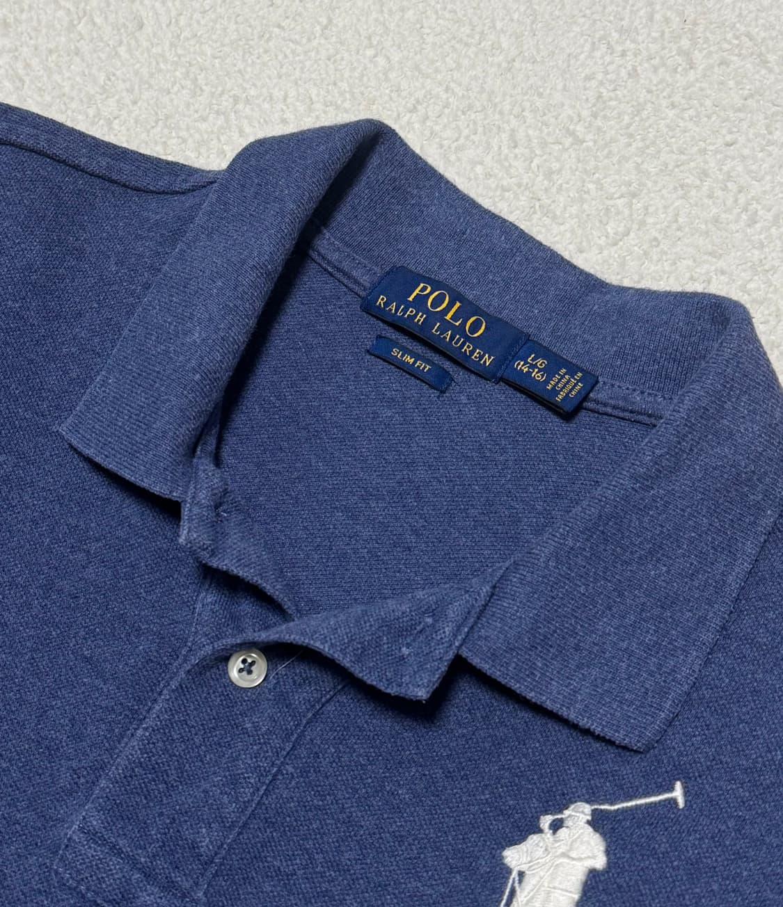 폴로 랄프로렌 빅포니 더스티 블루 긴팔티 상품이미지4