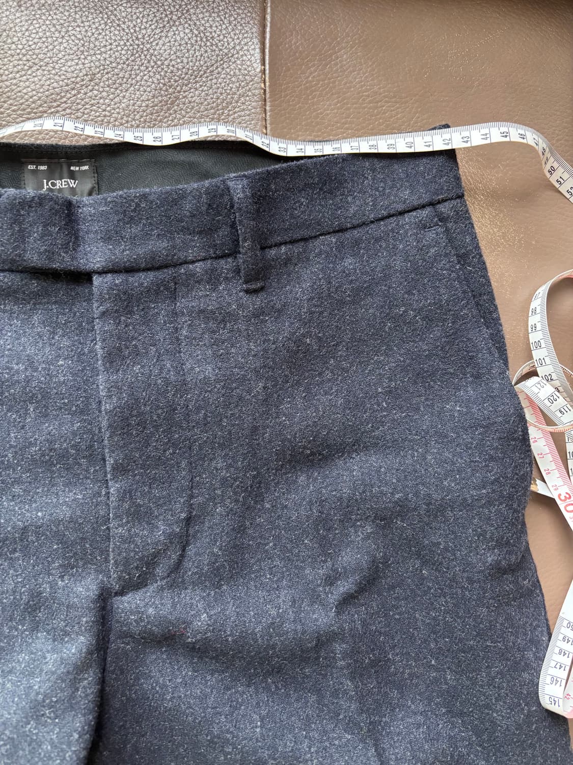 제이크루 클래식핏 울 트라우저 네이비 32 상품이미지6