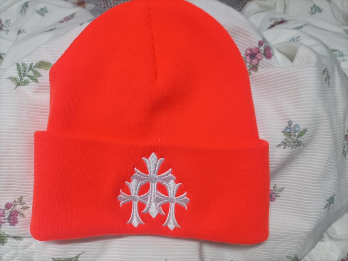 정품 크롬하츠 십자가 오렌지 비니모자(한글택) 상품이미지1