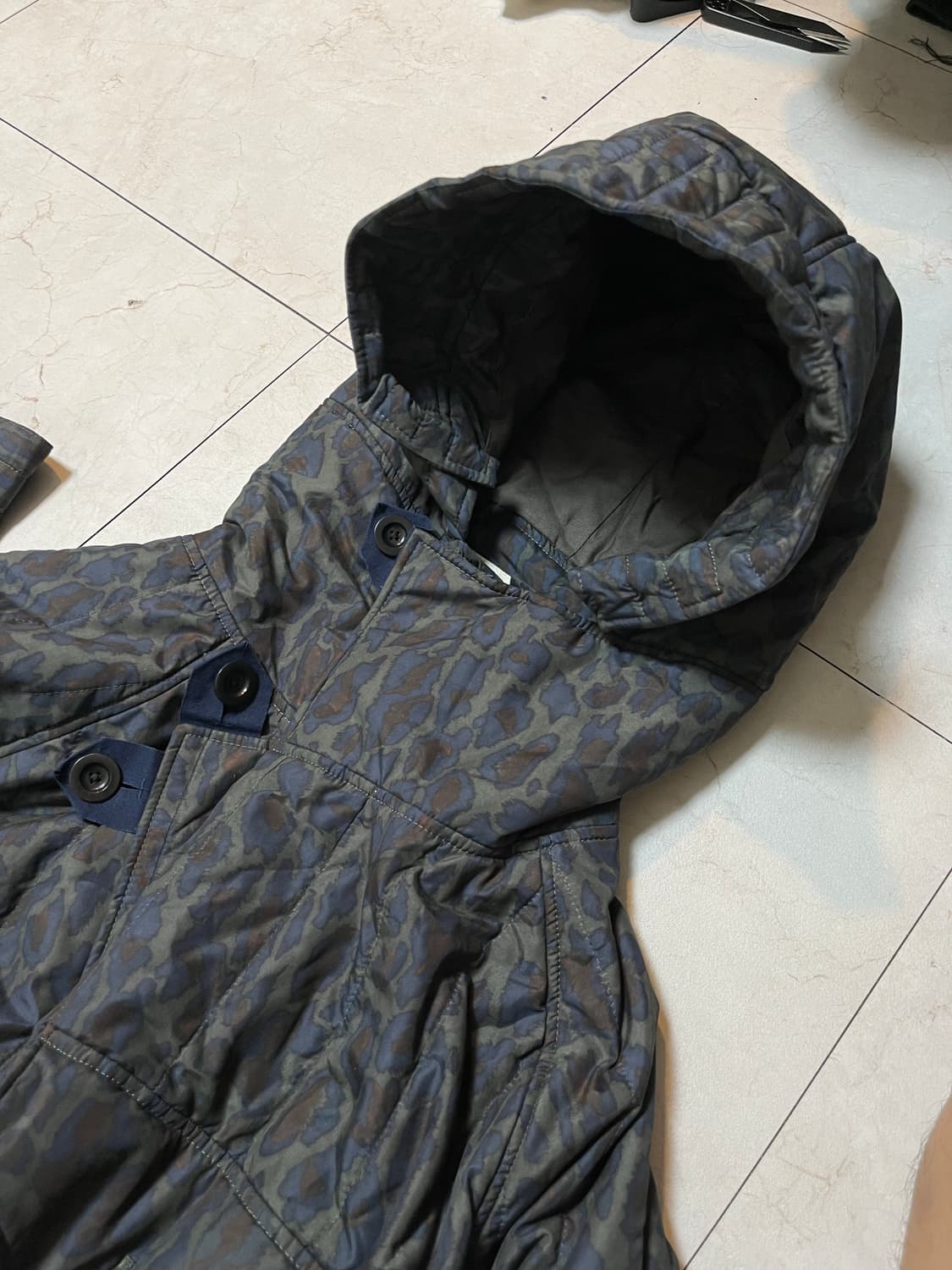 폴 스미스 Red ear 스웨덴 모터사이클 자켓 모티브 패딩 파카 상품이미지1