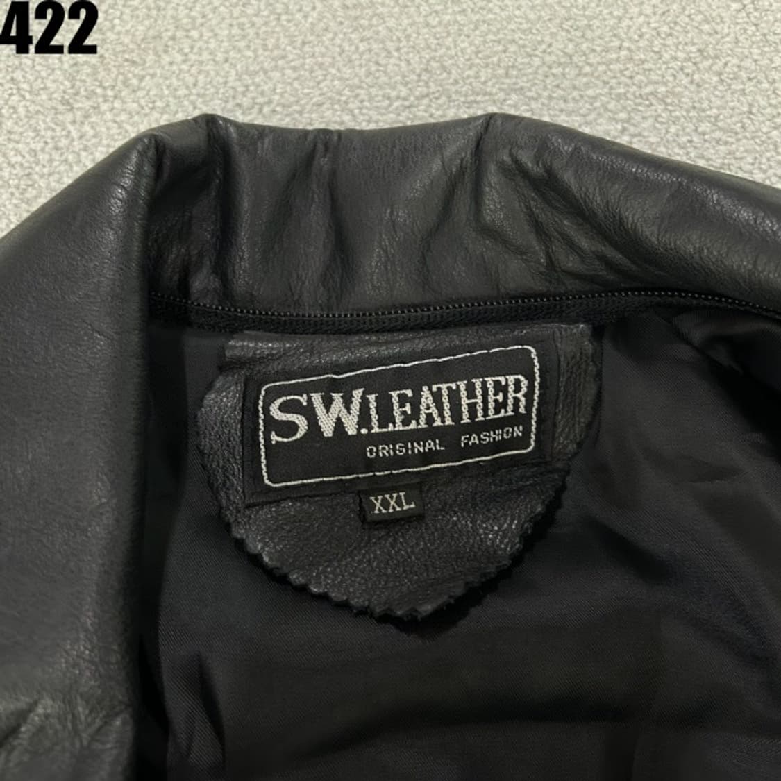 SW.LEATHER 레더 자켓 XXL 상품이미지2