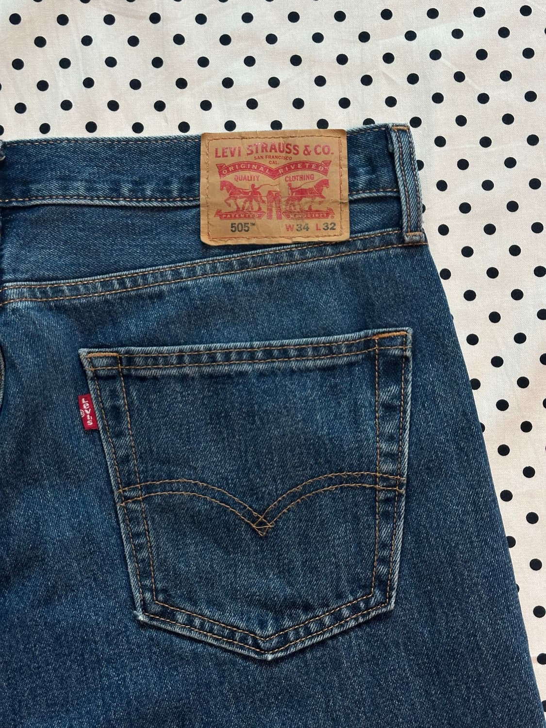 리바이스 505 레귤러핏 데님팬츠 상품이미지4