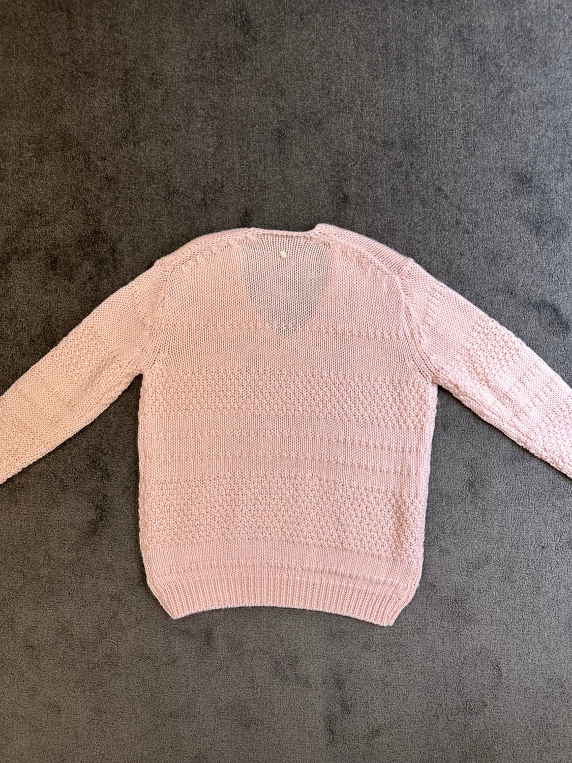 썸웨어버터 핑크 브이넥 니트 free[실측확인] 상품이미지2