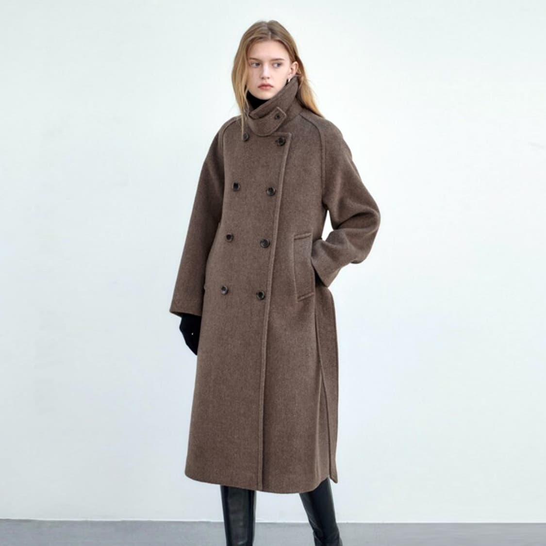 닐바이피(NILBY P) 울 트렌치코트 프리사이즈 상품이미지2