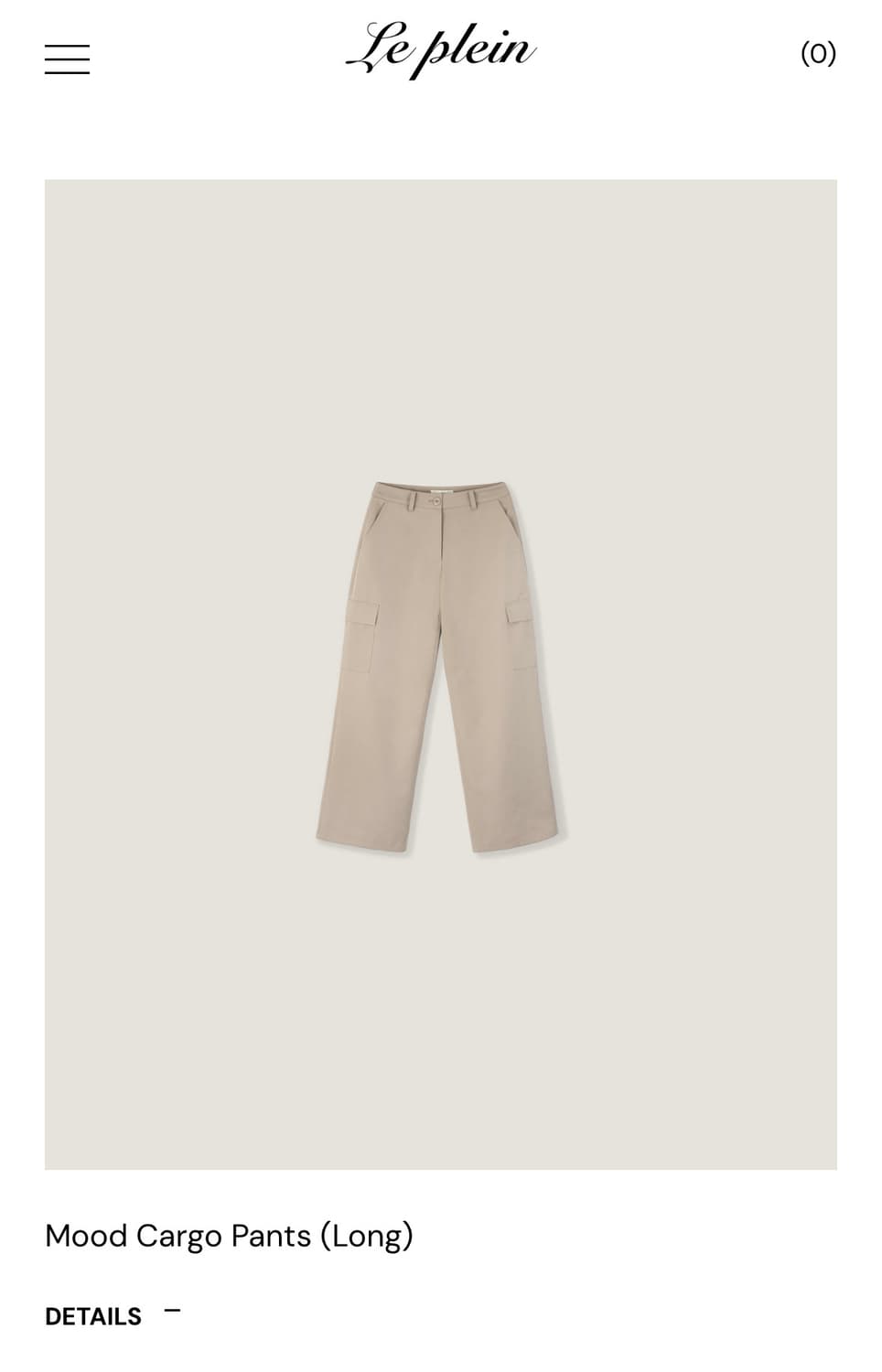 르플레인 무드 카고 팬츠 롱 S 상품이미지1